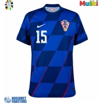 Hrvatska Mario Pasalic #15 Gostujuci Dres EP 2024 Kratak Rukav